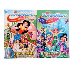 DC Super Hero Girls Graphic Novels Lot Summer Olympus & Search for Atlantis Set